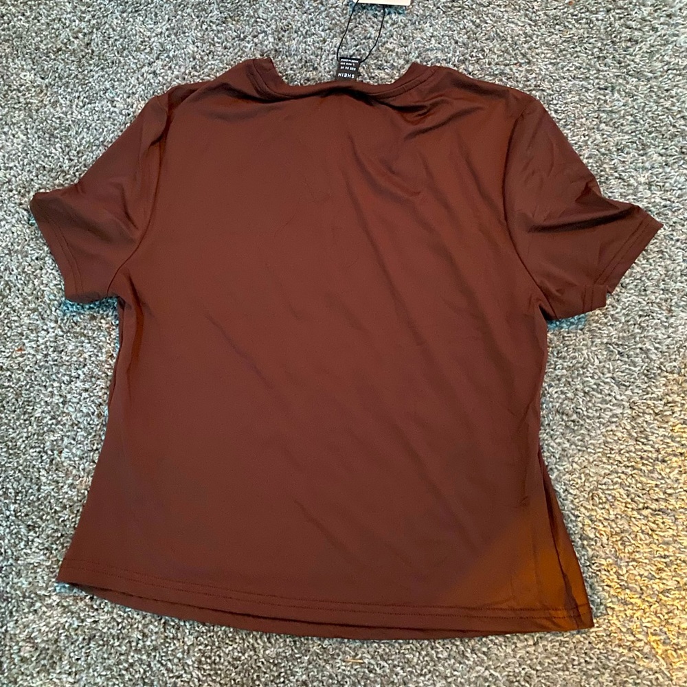 SHEIN BAE BROWN TWO PIECE SHORT SET